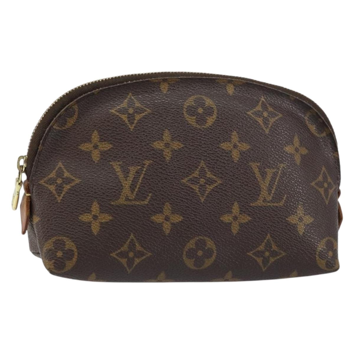 LOUIS VUITTON Monogram Pochette Cosmetic PM Pouch M43998 LV Auth BA8501