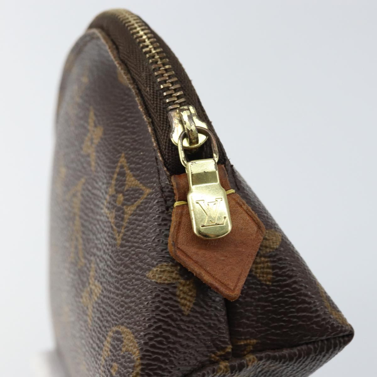 LOUIS VUITTON Monogram Pochette Cosmetic PM Pouch M43998 LV Auth BA8501