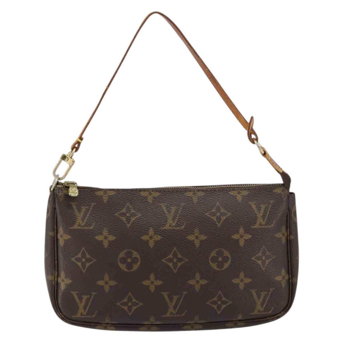 LOUIS VUITTON Monogram Pochette Accessoires Pouch M51980 LV Auth BA8503