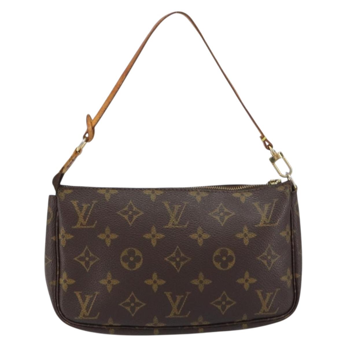 LOUIS VUITTON Monogram Pochette Accessoires Pouch M51980 LV Auth BA8503