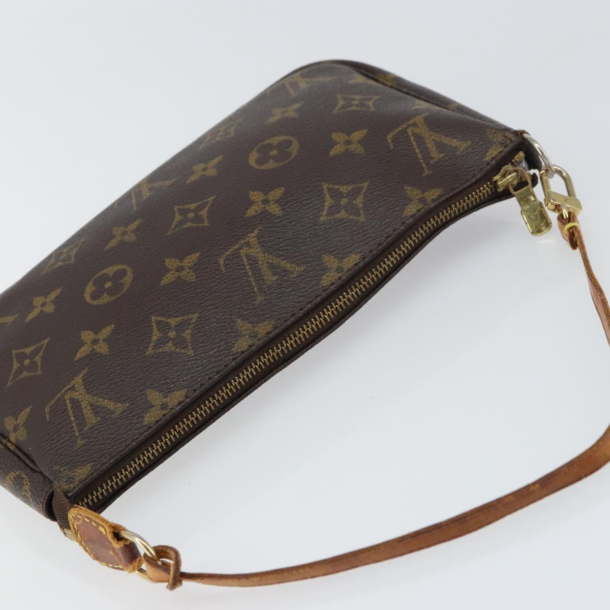 LOUIS VUITTON Monogram Pochette Accessoires Pouch M51980 LV Auth BA8503