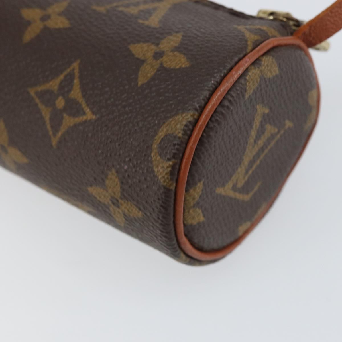 LOUIS VUITTON Monogram Papillon Pouch LV Auth BA8504