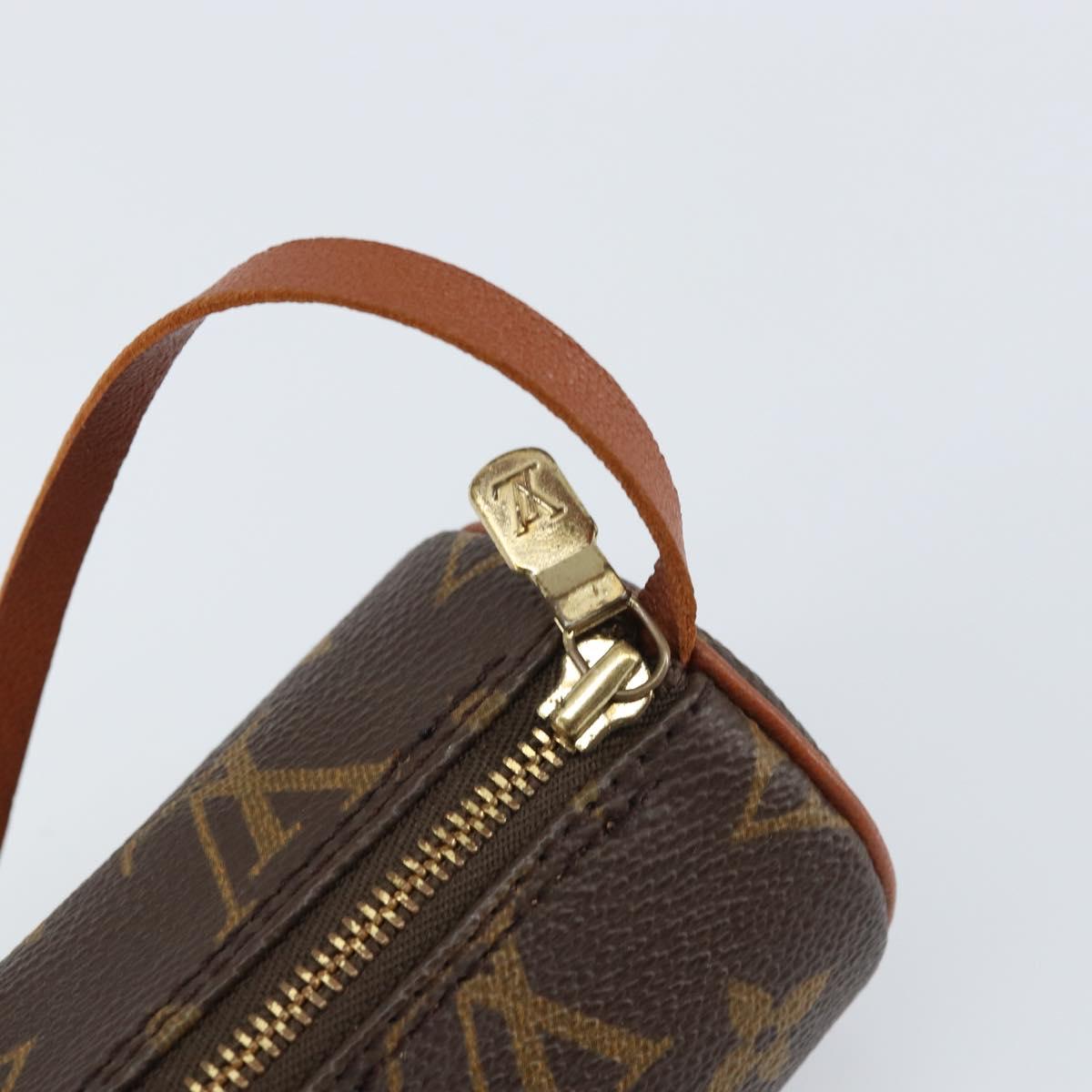 LOUIS VUITTON Monogram Papillon Pouch LV Auth BA8504