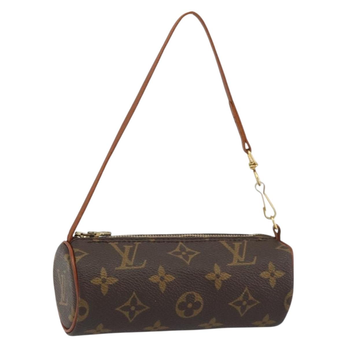 LOUIS VUITTON Monogram Papillon Pouch LV Auth BA8504