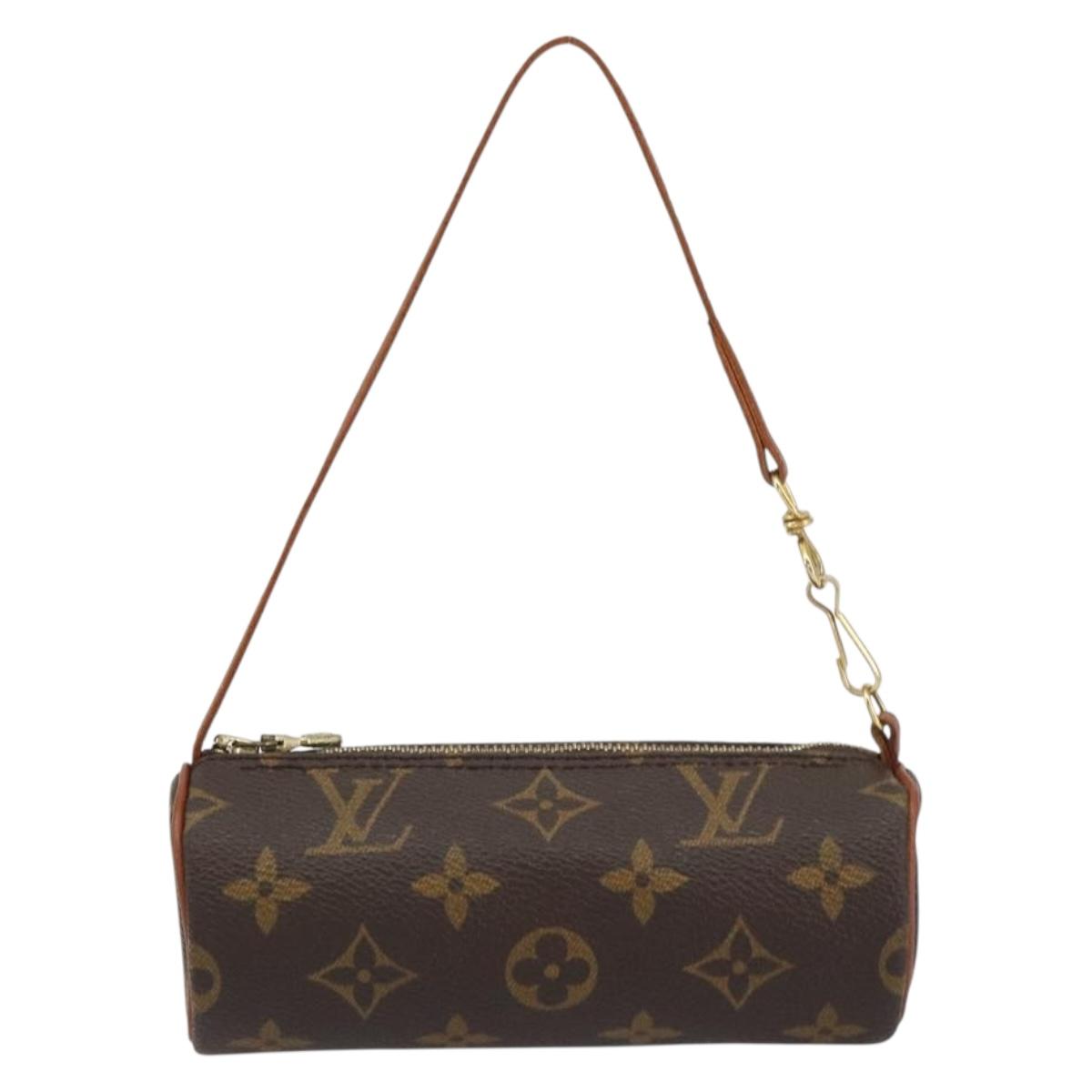 LOUIS VUITTON Monogram Papillon Pouch LV Auth BA8504