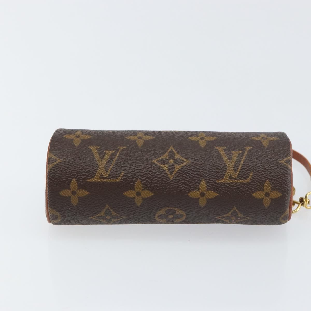 LOUIS VUITTON Monogram Papillon Pouch LV Auth BA8504