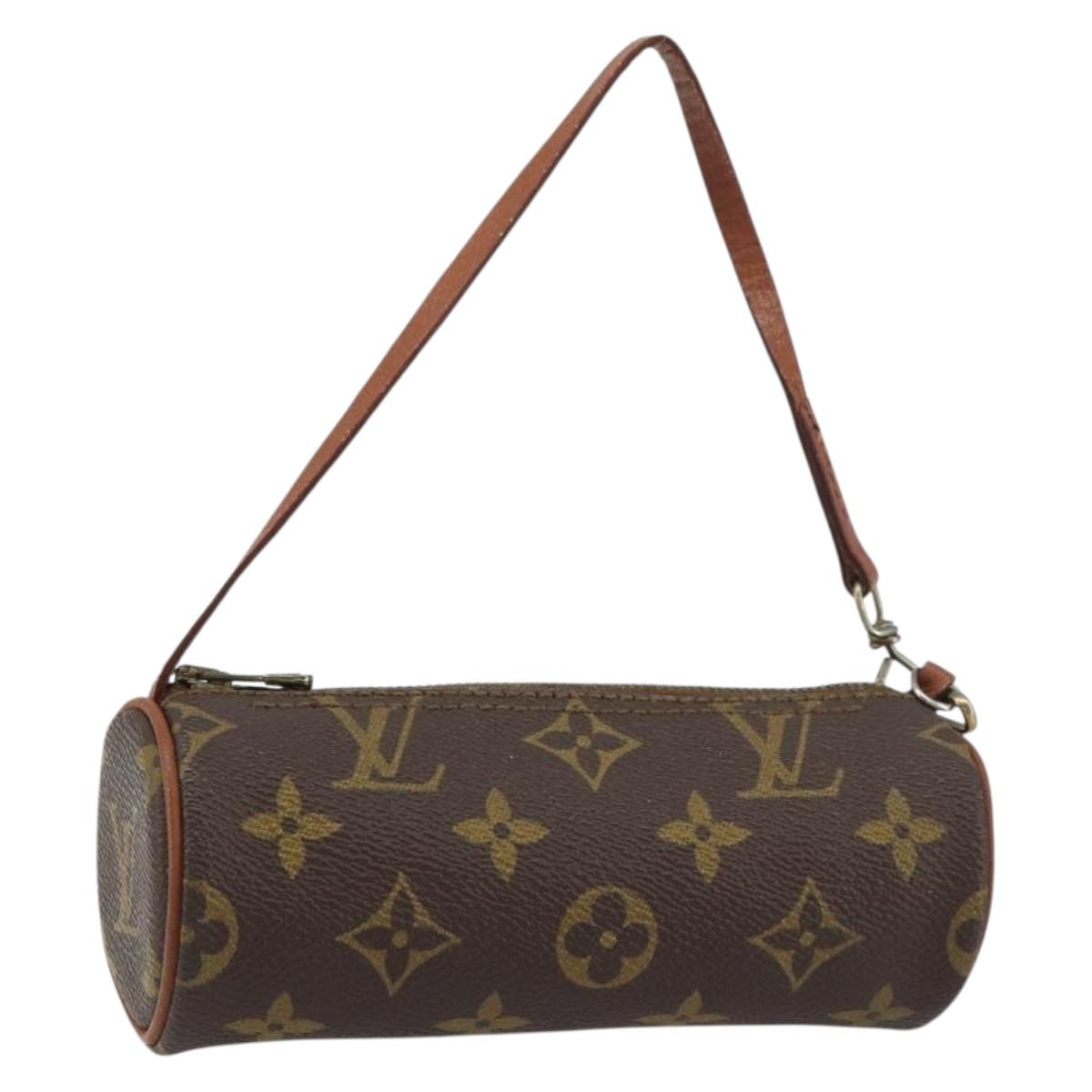 LOUIS VUITTON Monogram Papillon Pouch LV Auth BA8505