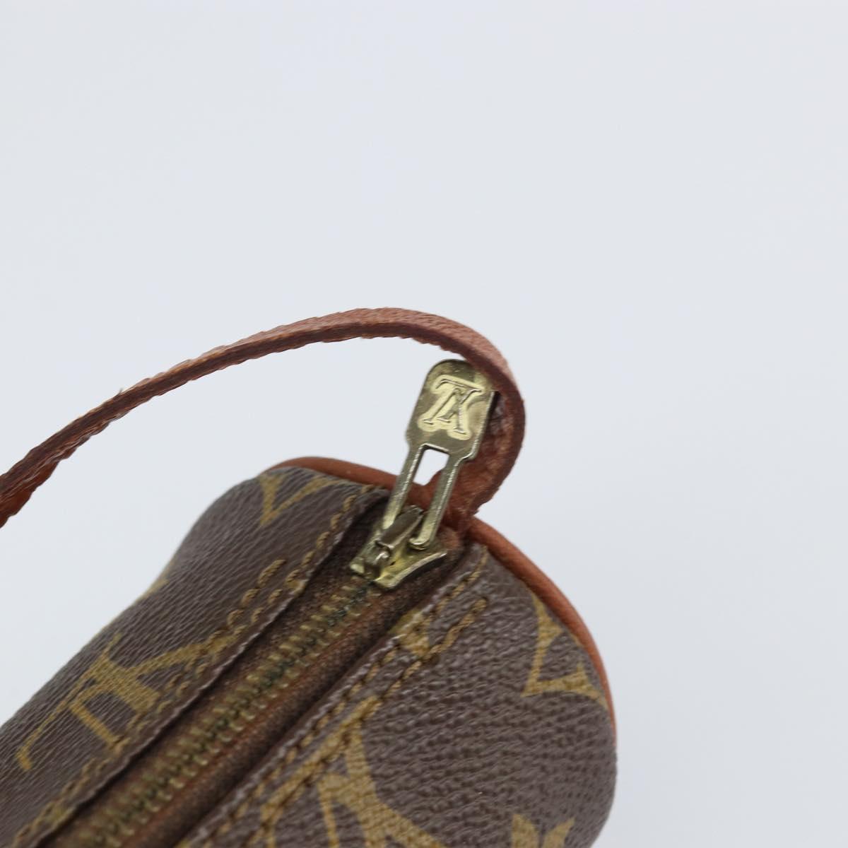 LOUIS VUITTON Monogram Papillon Pouch LV Auth BA8505