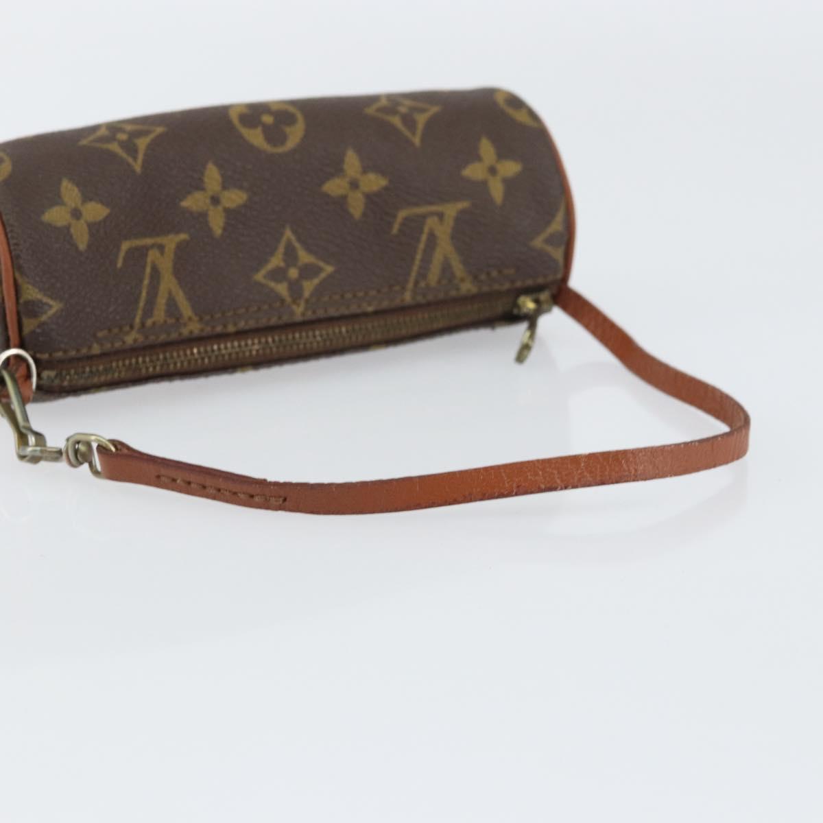 LOUIS VUITTON Monogram Papillon Pouch LV Auth BA8505