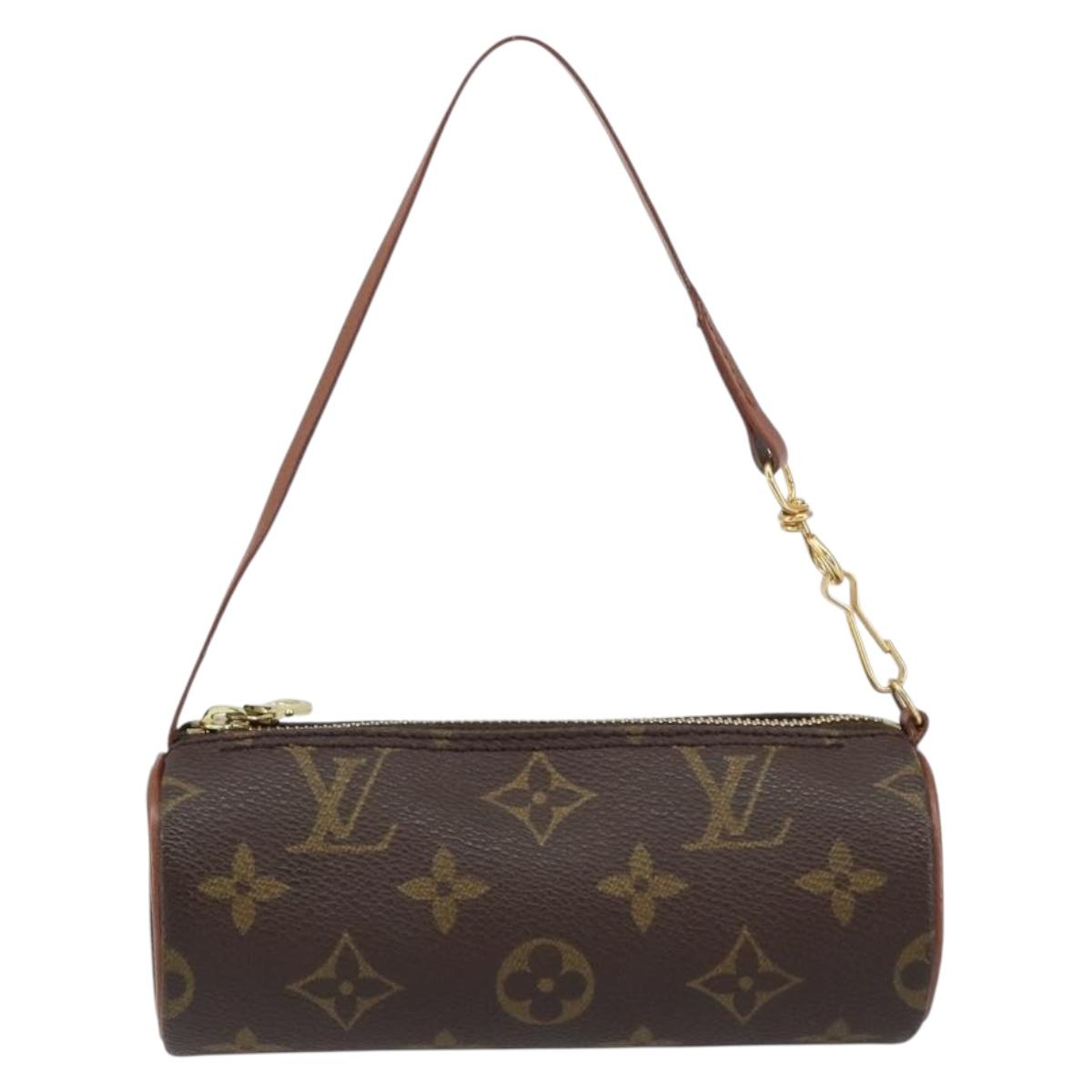 LOUIS VUITTON Monogram Papillon Pouch LV Auth BA8506