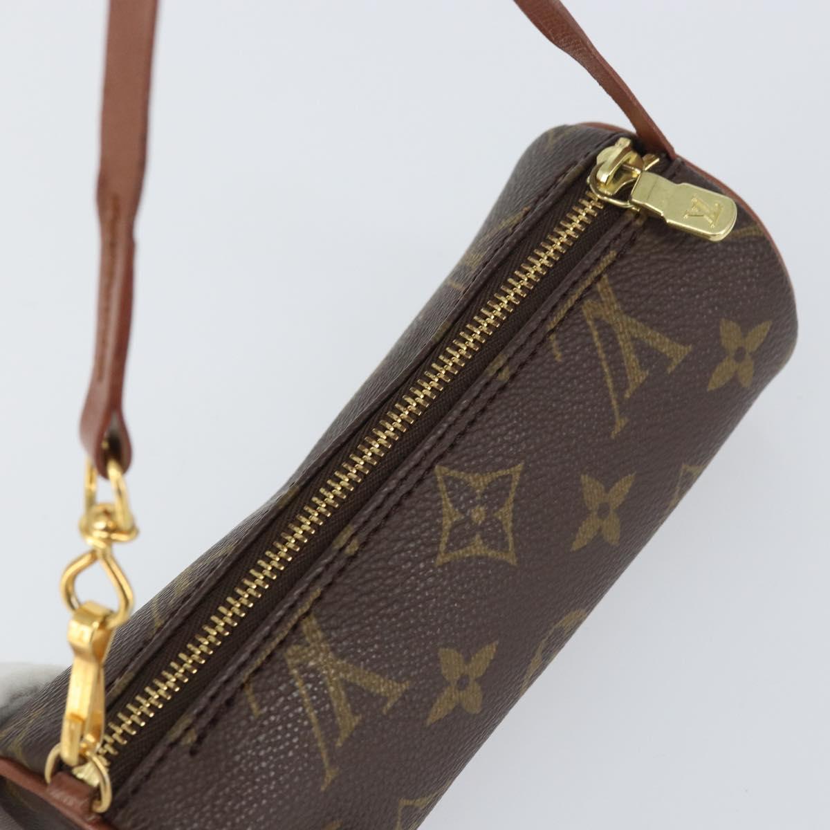 LOUIS VUITTON Monogram Papillon Pouch LV Auth BA8506
