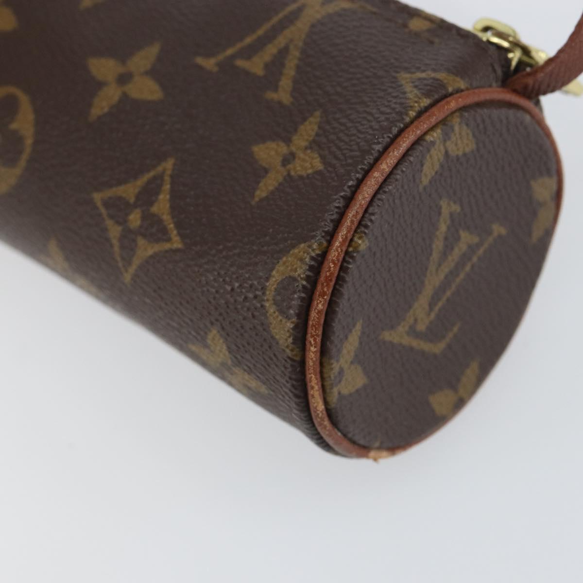 LOUIS VUITTON Monogram Papillon Pouch LV Auth BA8507
