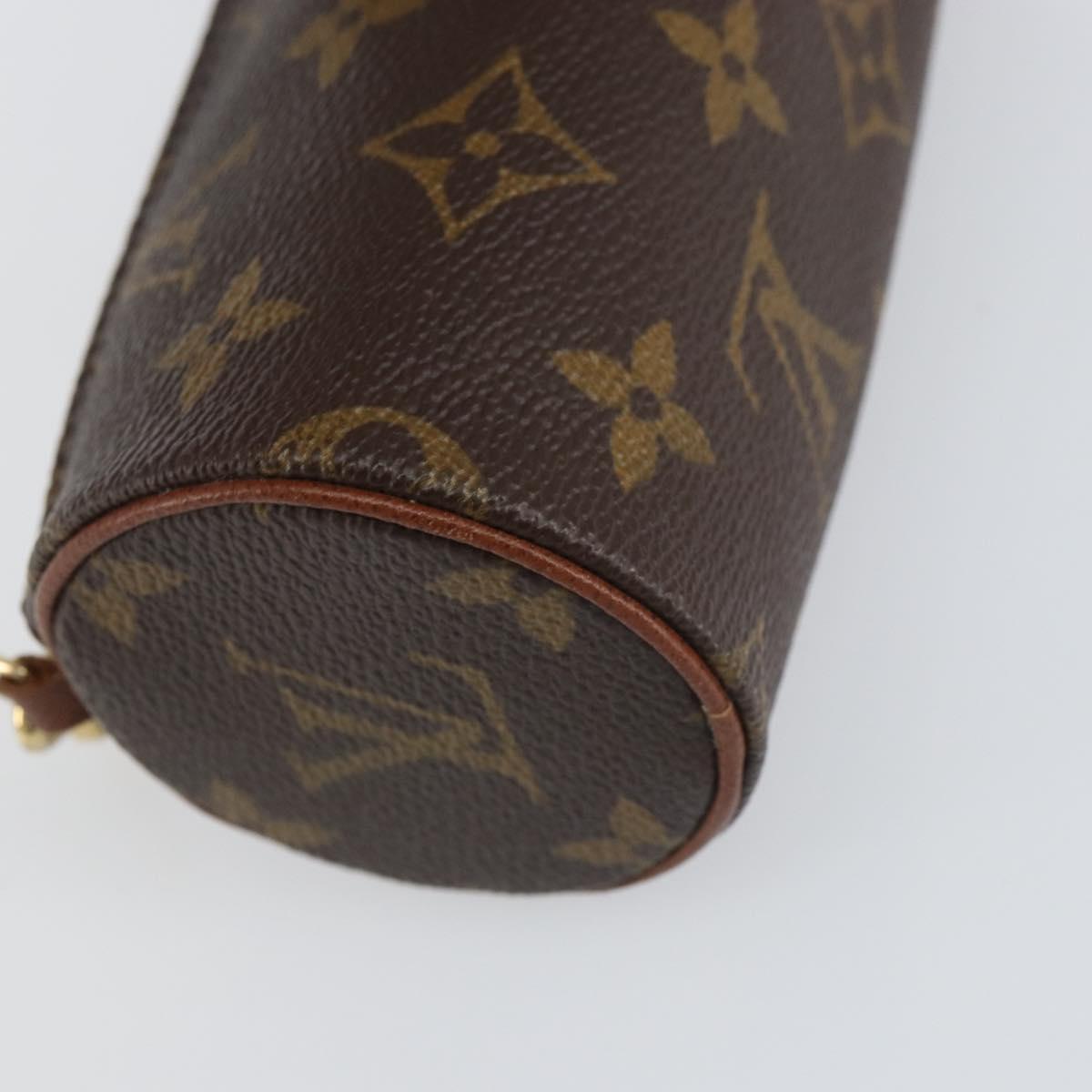 LOUIS VUITTON Monogram Papillon Pouch LV Auth BA8507