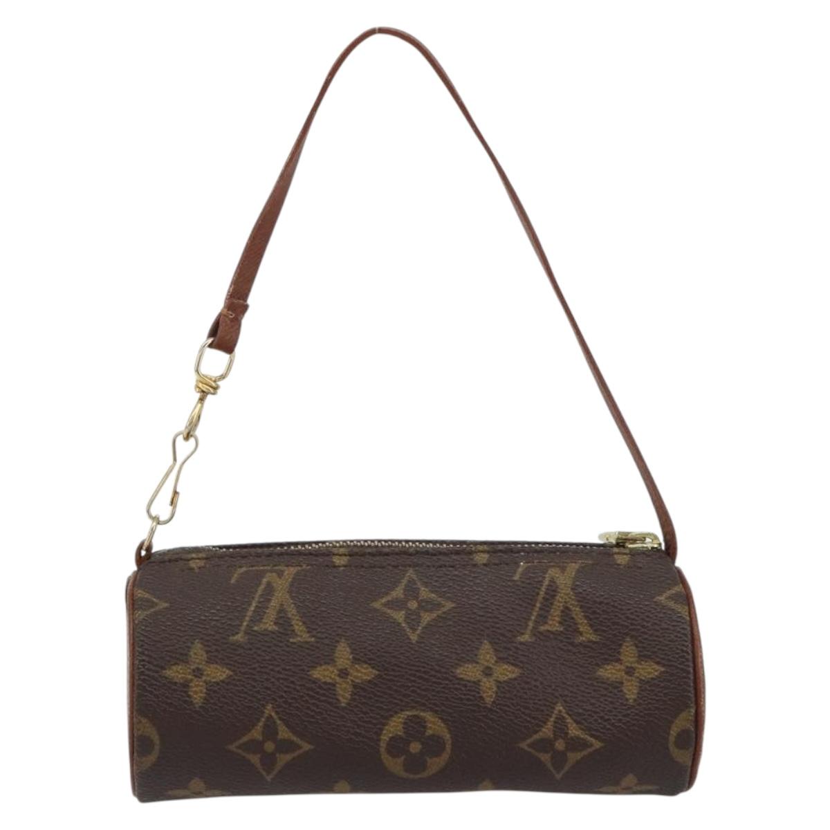 LOUIS VUITTON Monogram Papillon Pouch LV Auth BA8507