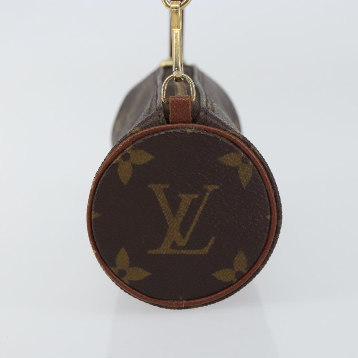 LOUIS VUITTON Monogram Papillon Pouch LV Auth BA8507