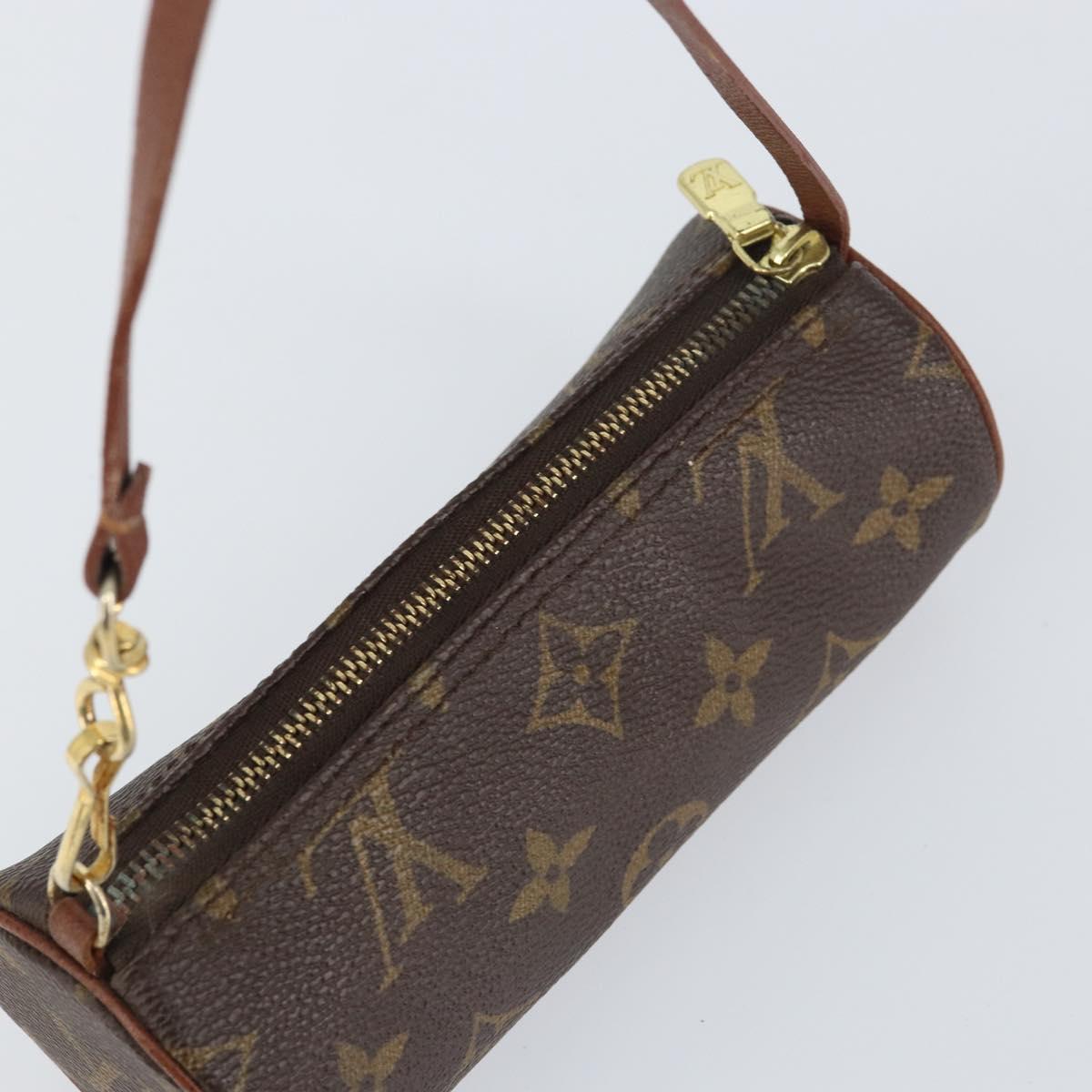 LOUIS VUITTON Monogram Papillon Pouch LV Auth BA8507