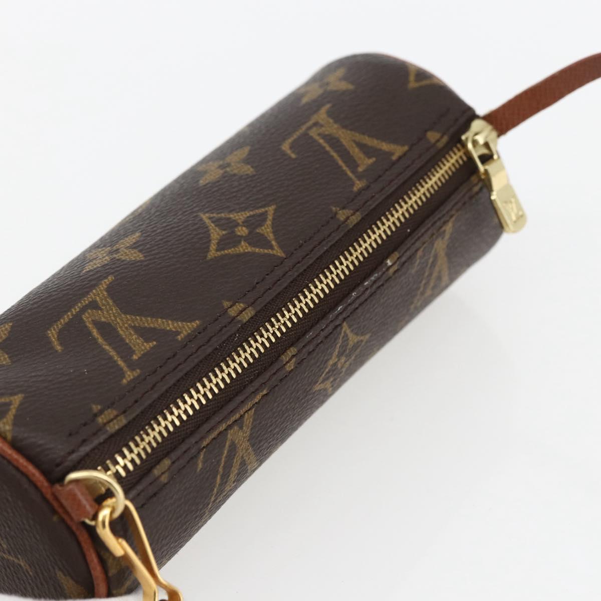 LOUIS VUITTON Monogram Papillon Pouch LV Auth BA8508