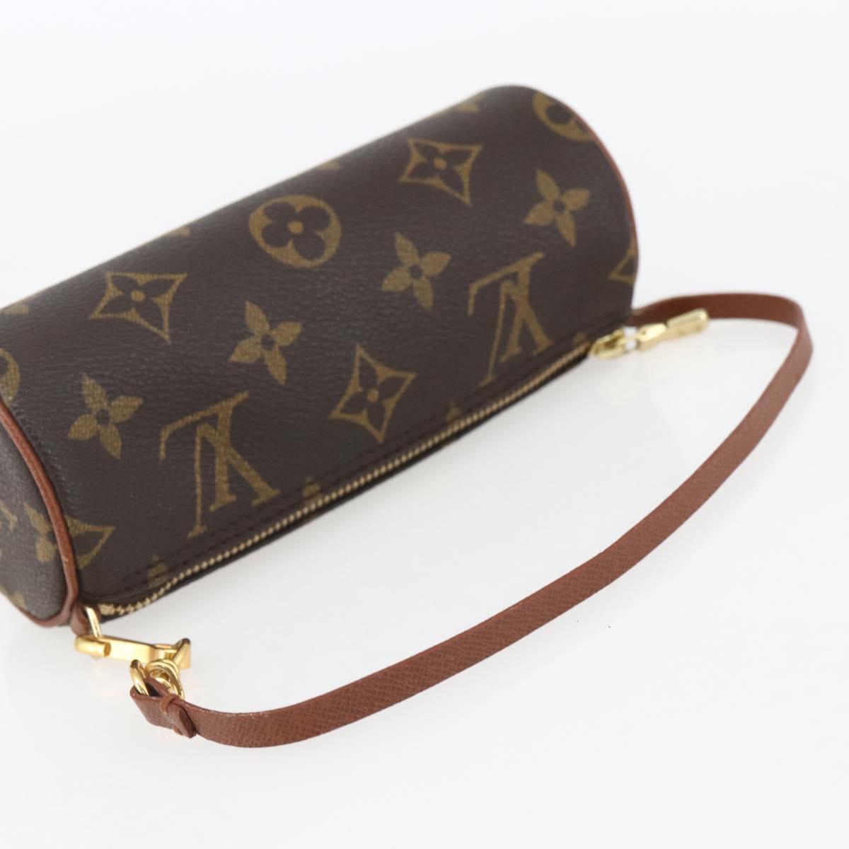 LOUIS VUITTON Monogram Papillon Pouch LV Auth BA8508