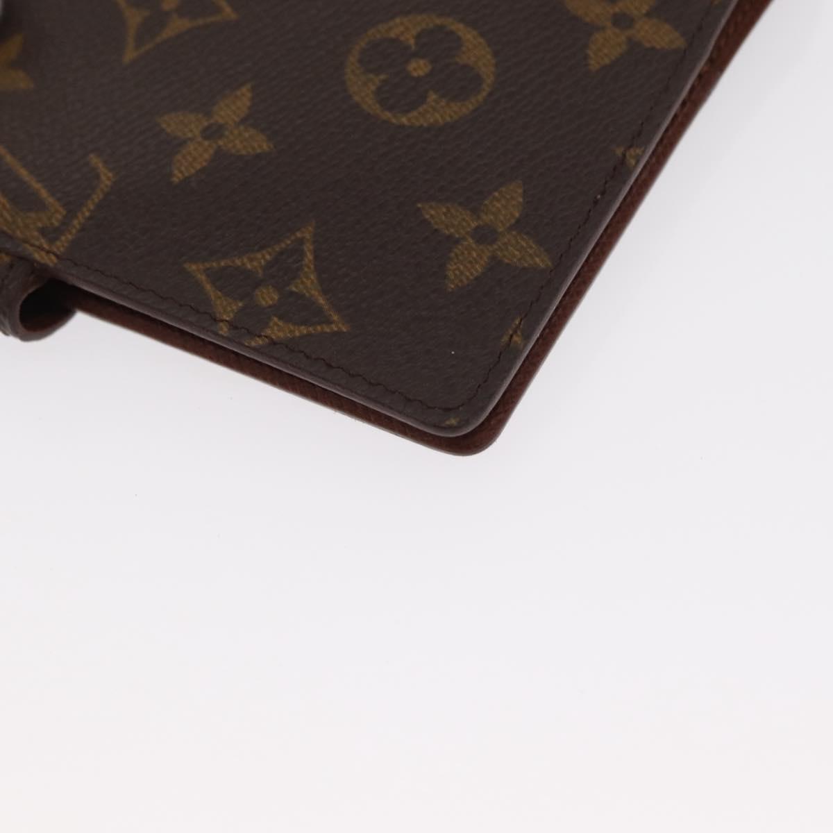 LOUIS VUITTON Monogram Agenda PM Day Planner Cover R20005 LV Auth BA8511