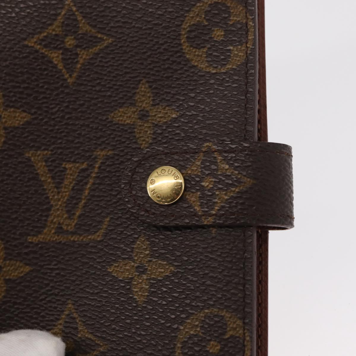LOUIS VUITTON Monogram Agenda PM Day Planner Cover R20005 LV Auth BA8511