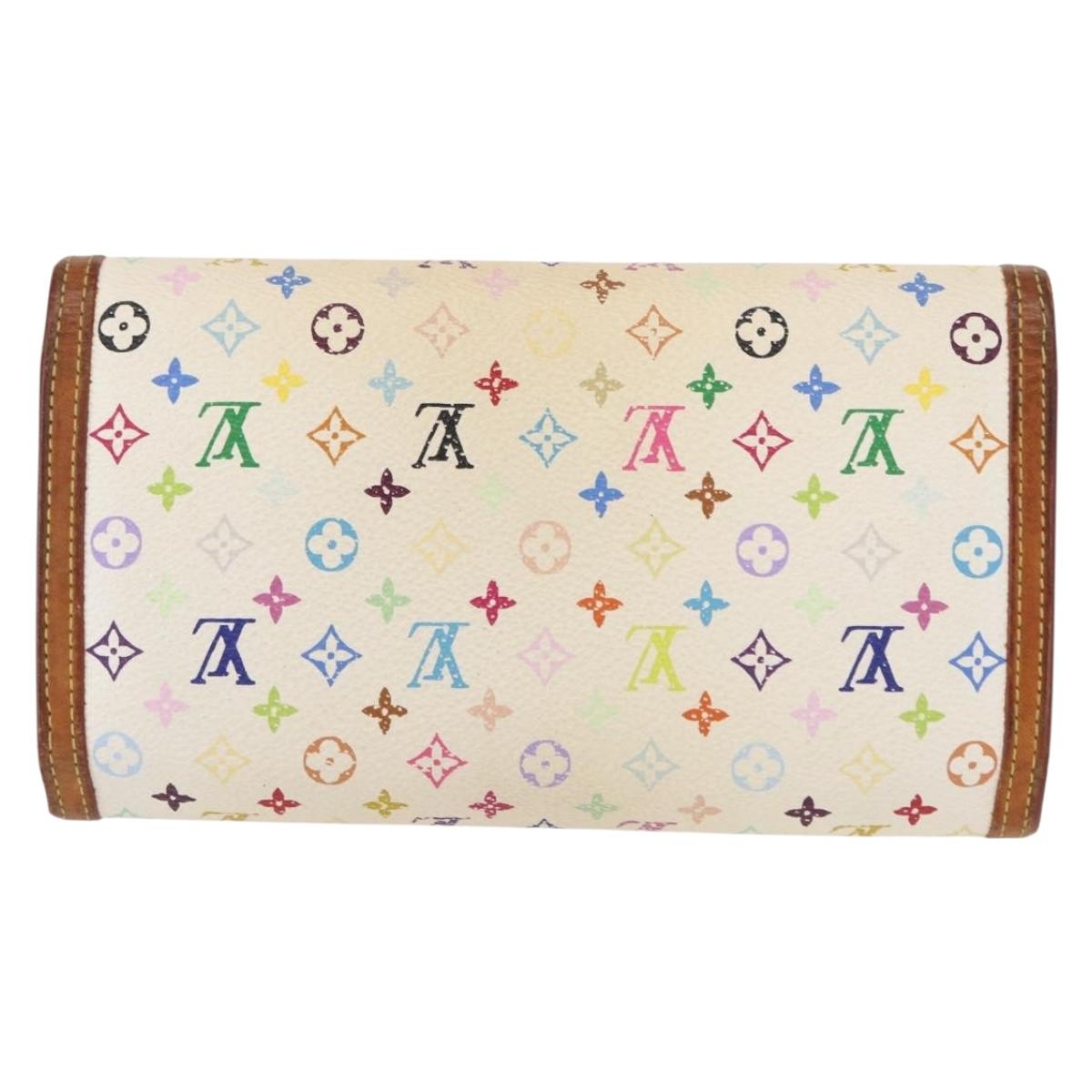 LOUIS VUITTON Multicolor Porte Tresor International Wallet M92659 Auth BA8513
