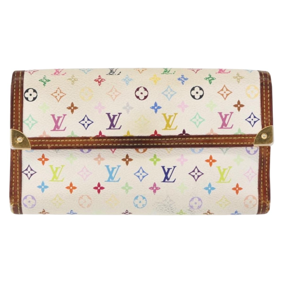 LOUIS VUITTON Multicolor Porte Tresor International Wallet M92659 Auth BA8514