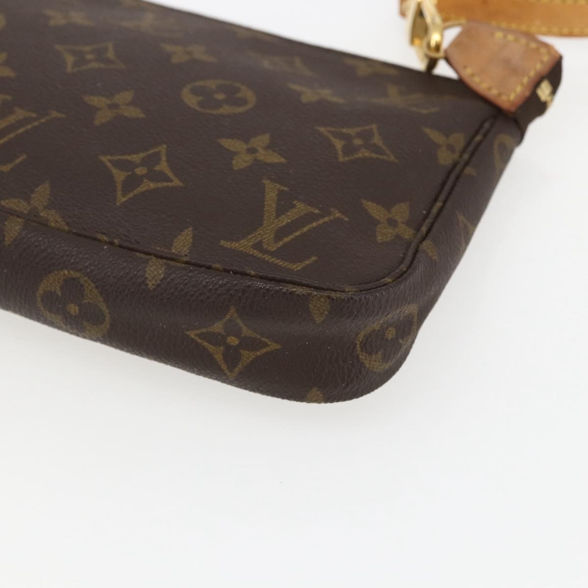 LOUIS VUITTON Monogram Pochette Accessoires Pouch M51980 LV Auth BA8516