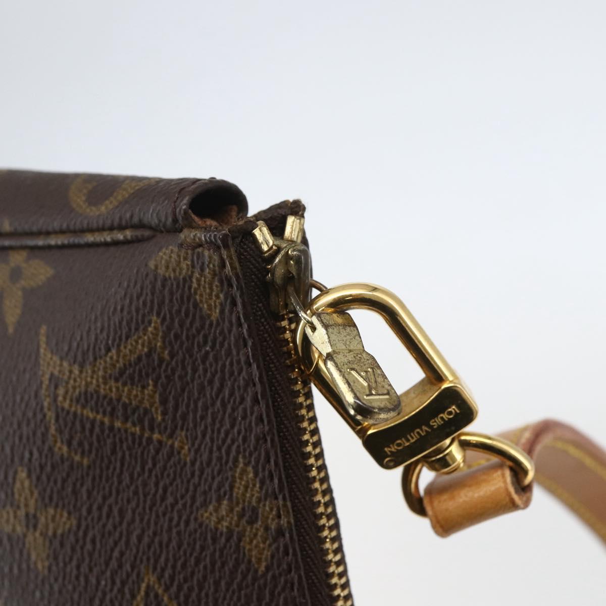 LOUIS VUITTON Monogram Pochette Accessoires Pouch M51980 LV Auth BA8516