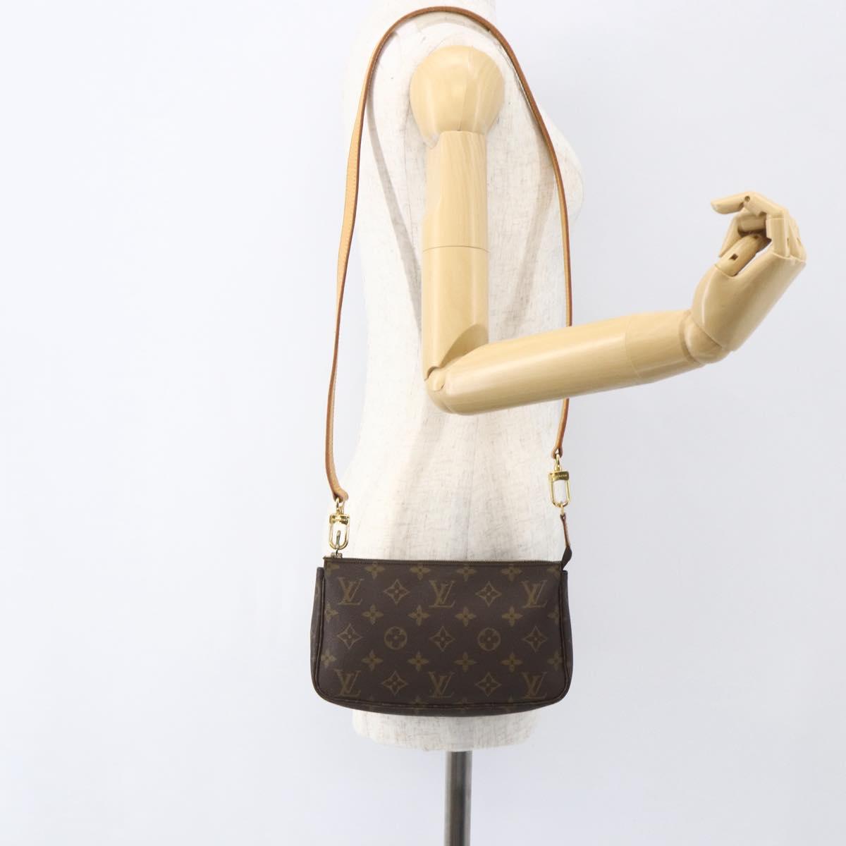 LOUIS VUITTON Monogram Pochette Accessoires Pouch M51980 LV Auth BA8516
