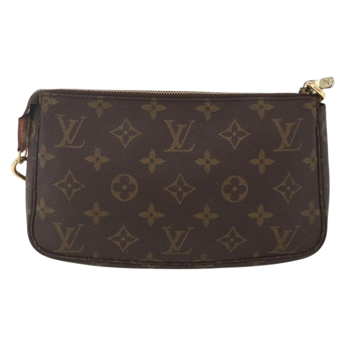 LOUIS VUITTON Monogram Pochette Accessoires Pouch M51980 LV Auth BA8516