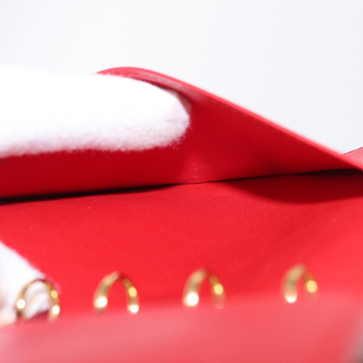 LOUIS VUITTON Monogram Vernis Agenda PM Day Planner Cover Red R21016 Auth BA8518