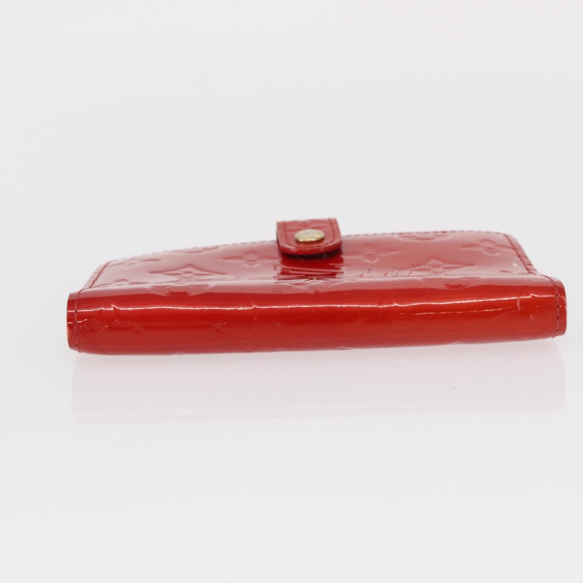 LOUIS VUITTON Monogram Vernis Agenda PM Day Planner Cover Red R21016 Auth BA8518