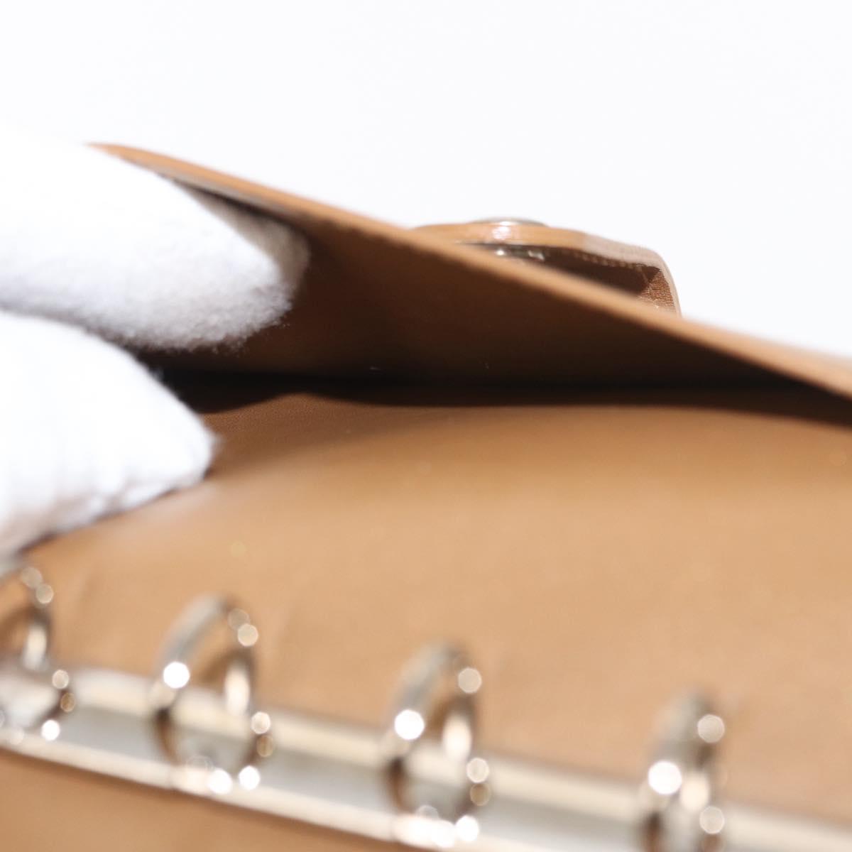 LOUIS VUITTON Monogram Mat Agenda PM Day Planner Cover Beige R20934 Auth BA8519