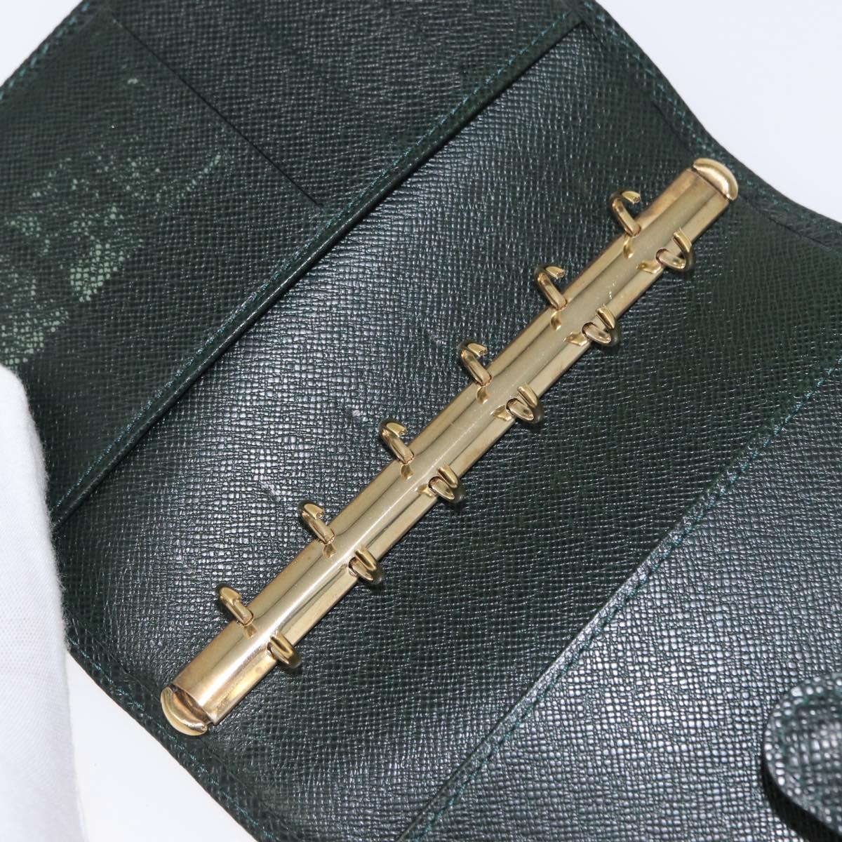 LOUIS VUITTON Taiga Agenda PM Day Planner Cover Epicea R20424 LV Auth BA8520