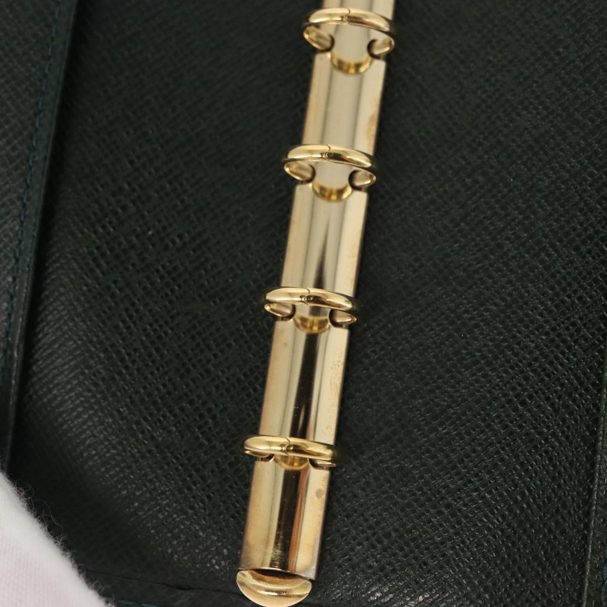 LOUIS VUITTON Taiga Agenda PM Day Planner Cover Epicea R20424 LV Auth BA8520