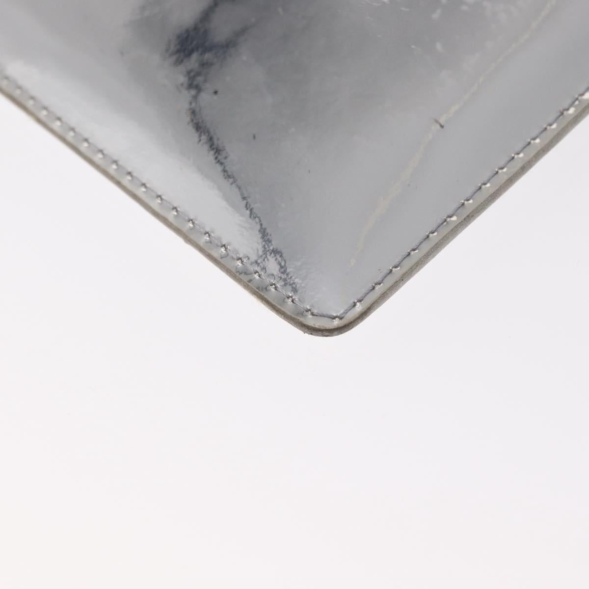 LOUIS VUITTON Monogram Miroir Pochette Platt Pouch Silver M95277 LV Auth BA8522A