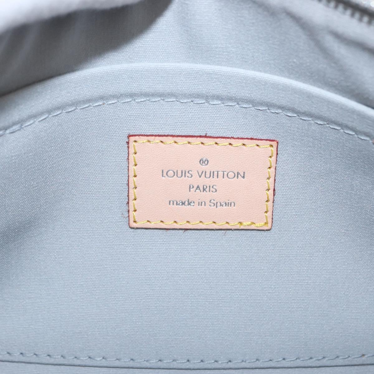 LOUIS VUITTON Monogram Miroir Pochette Platt Pouch Silver M95277 LV Auth BA8522A