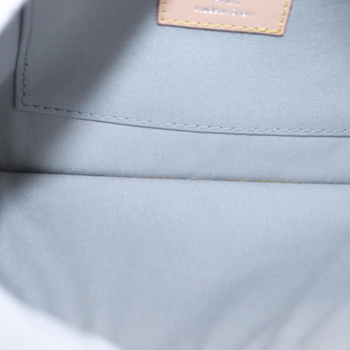 LOUIS VUITTON Monogram Miroir Pochette Platt Pouch Silver M95277 LV Auth BA8522A