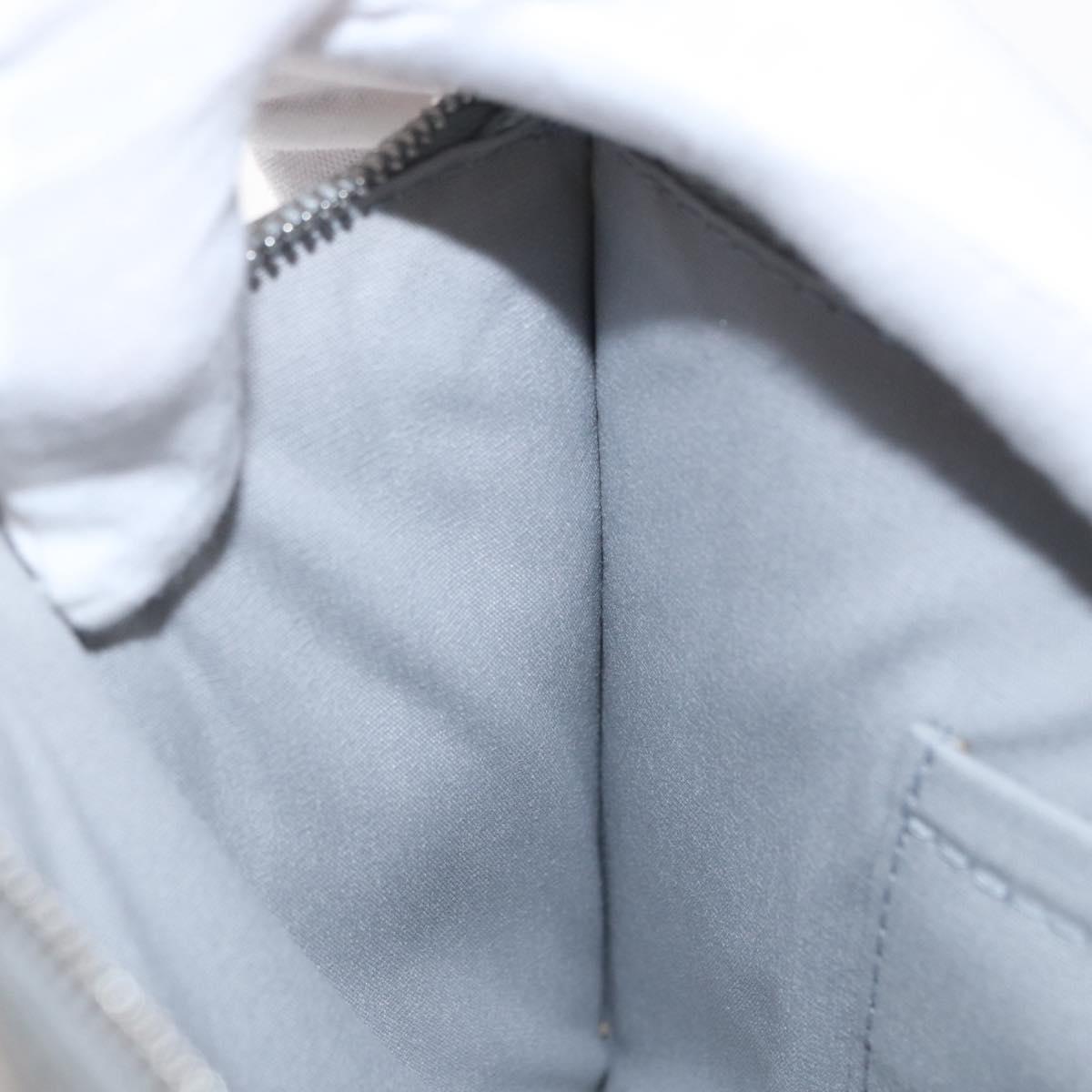 LOUIS VUITTON Monogram Miroir Pochette Platt Pouch Silver M95277 LV Auth BA8522A