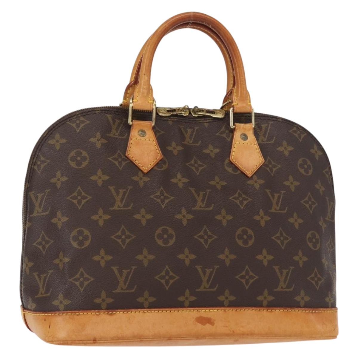 LOUIS VUITTON Monogram Alma Hand Bag M51130 LV Auth BA8523