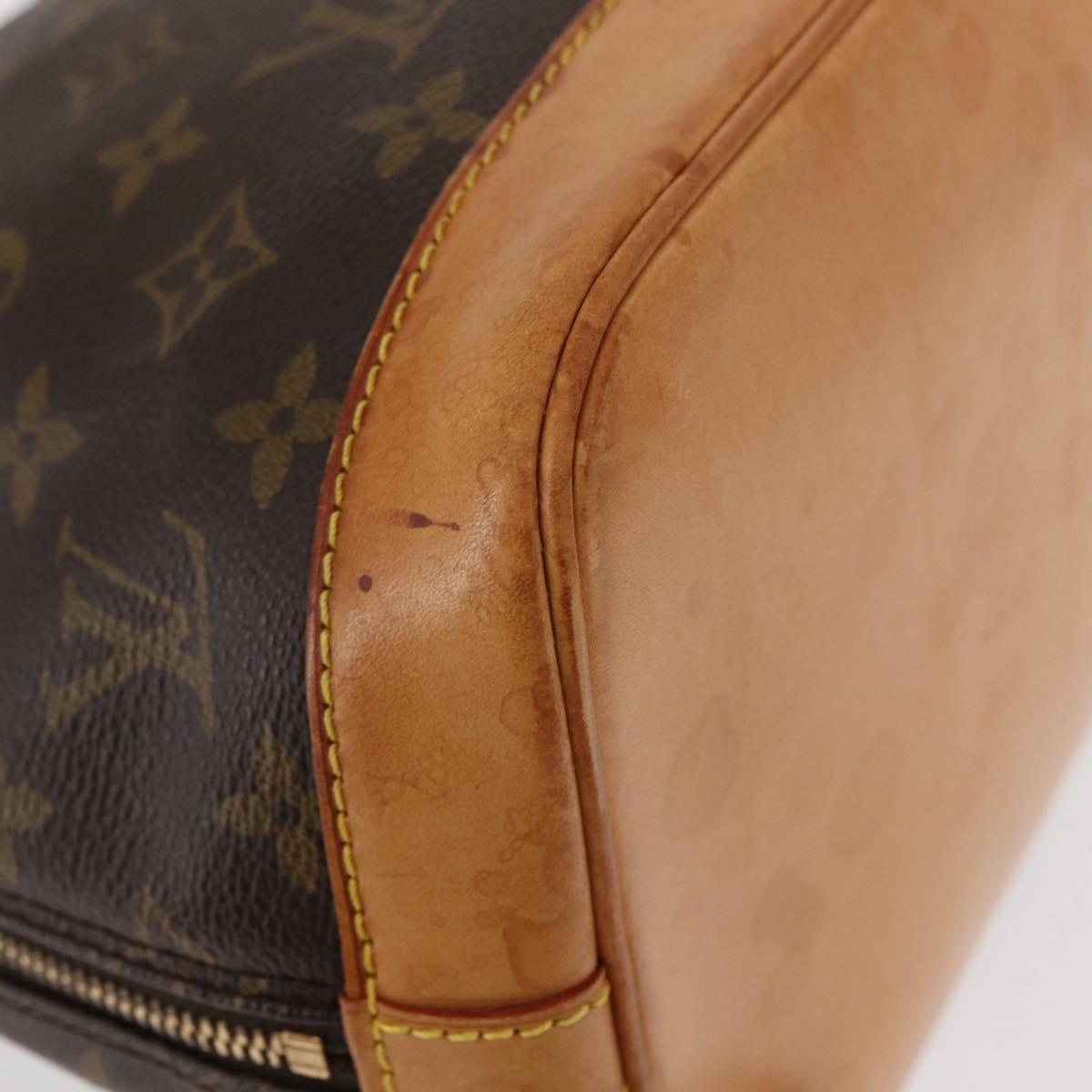 LOUIS VUITTON Monogram Alma Hand Bag M51130 LV Auth BA8523