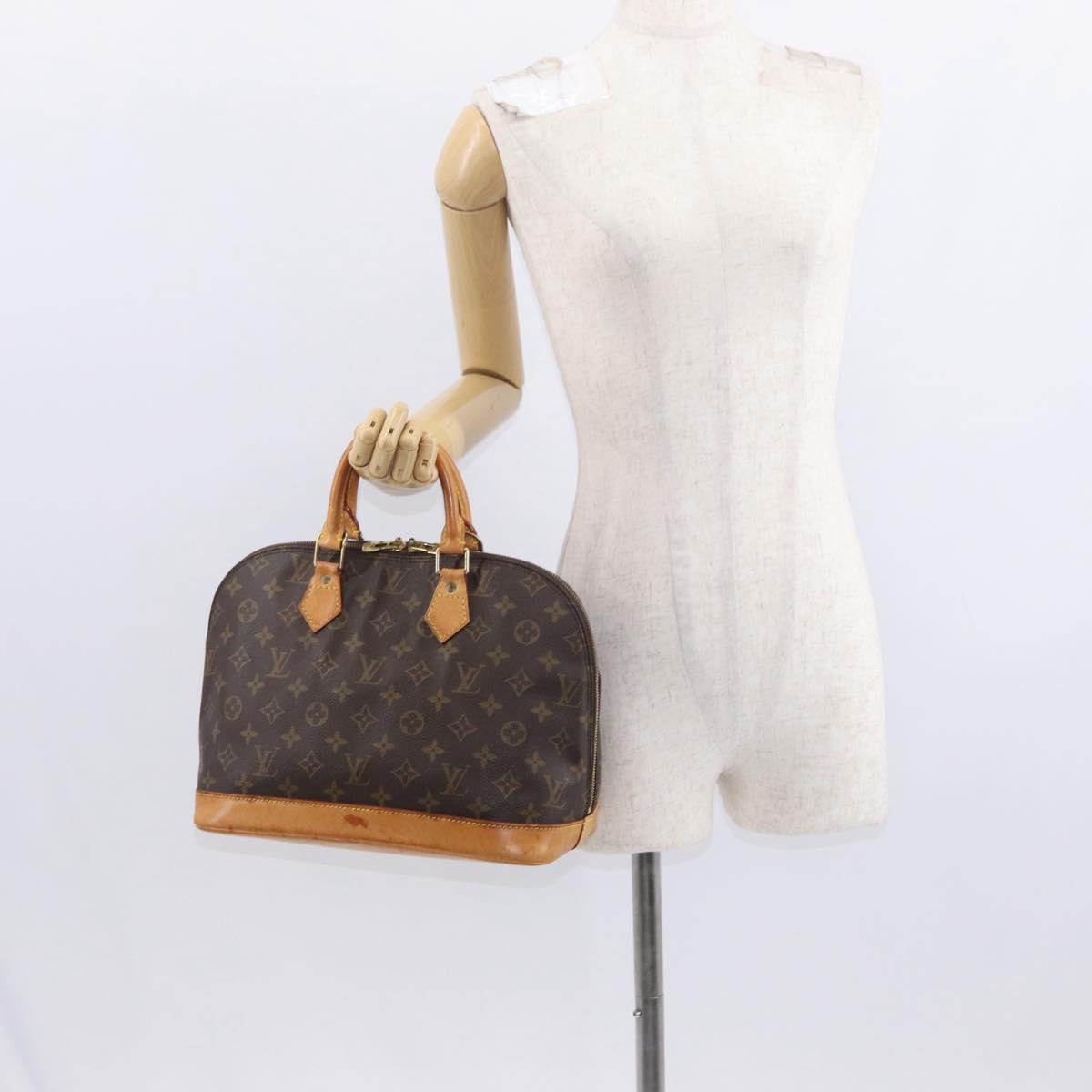 LOUIS VUITTON Monogram Alma Hand Bag M51130 LV Auth BA8523