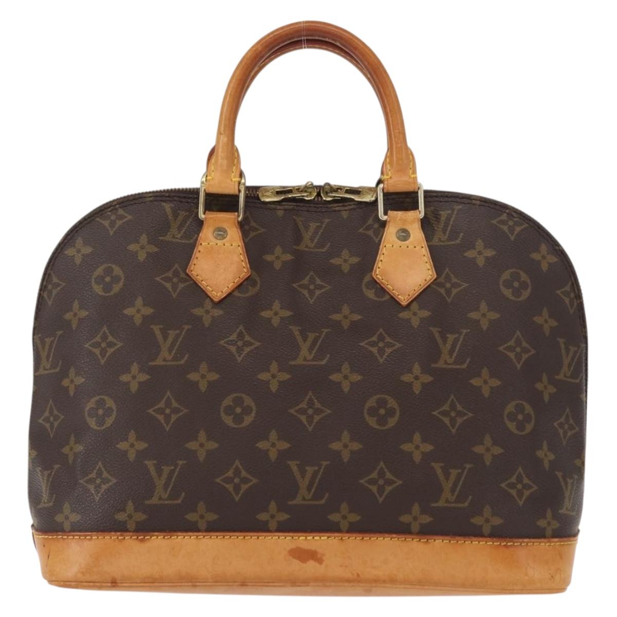 LOUIS VUITTON Monogram Alma Hand Bag M51130 LV Auth BA8523