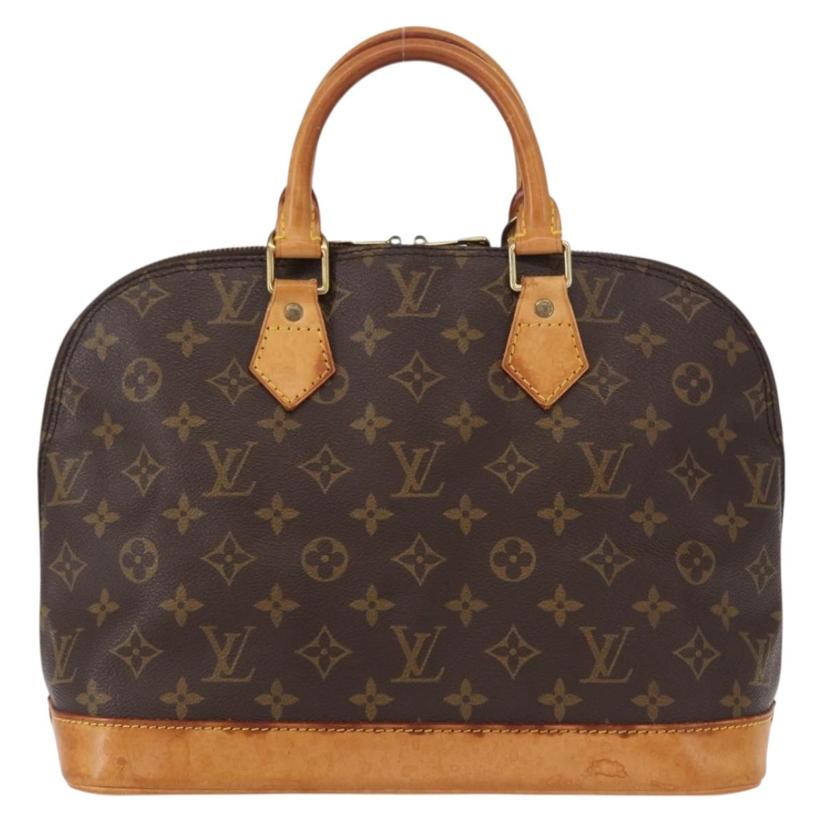 LOUIS VUITTON Monogram Alma Hand Bag M51130 LV Auth BA8523