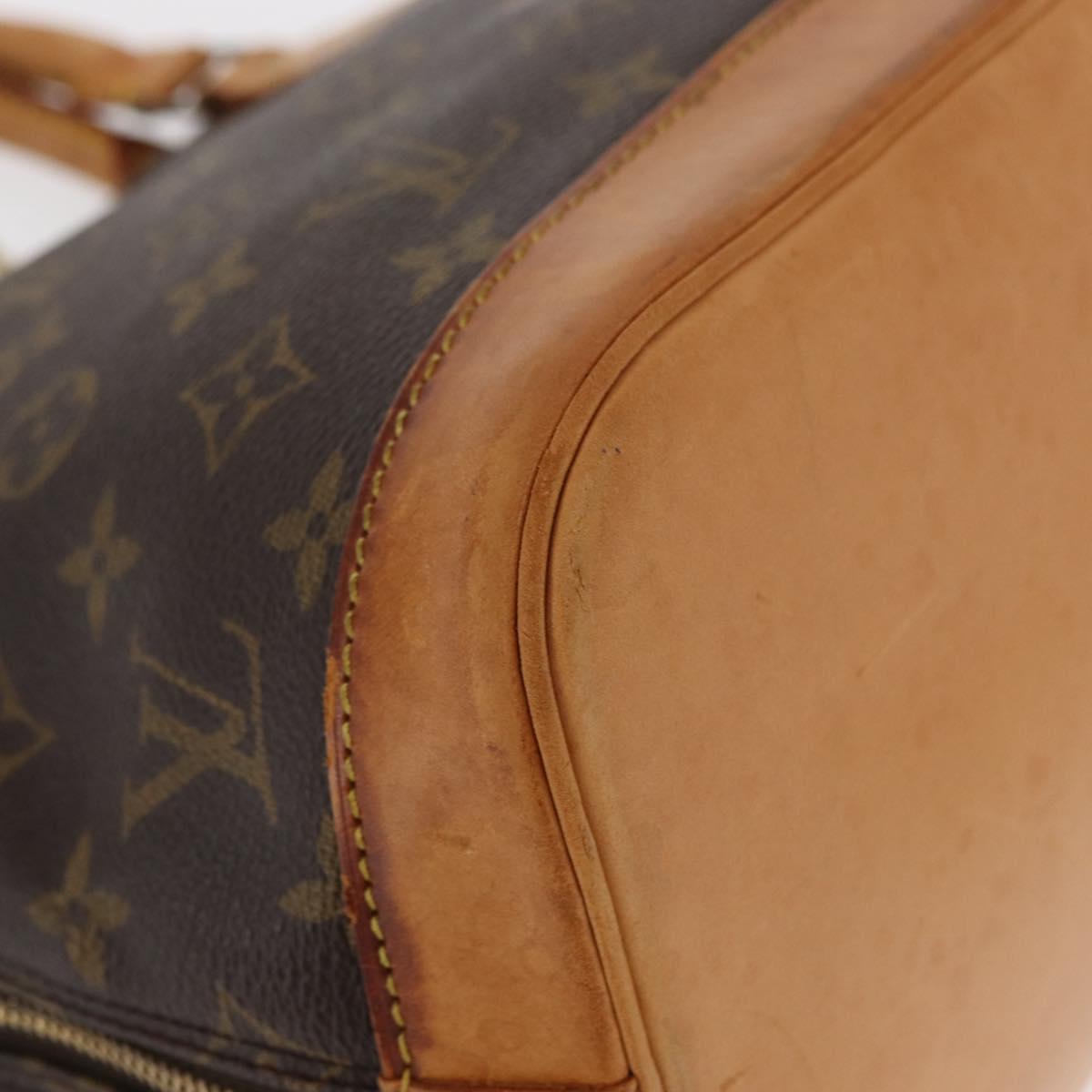 LOUIS VUITTON Monogram Alma Hand Bag M51130 LV Auth BA8524