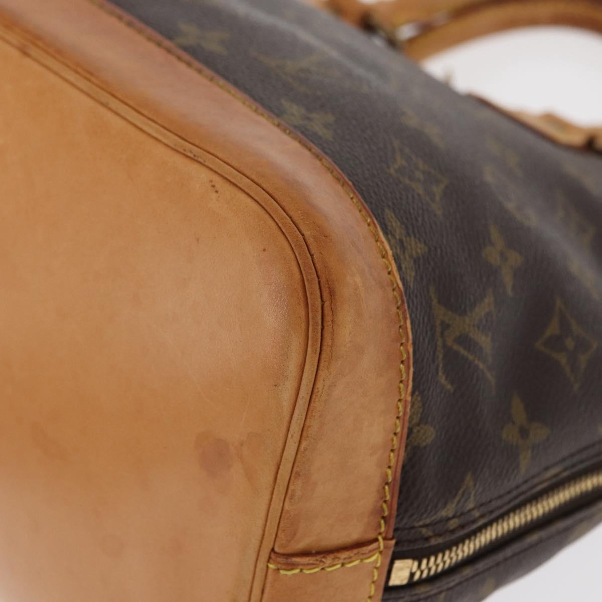 LOUIS VUITTON Monogram Alma Hand Bag M51130 LV Auth BA8524