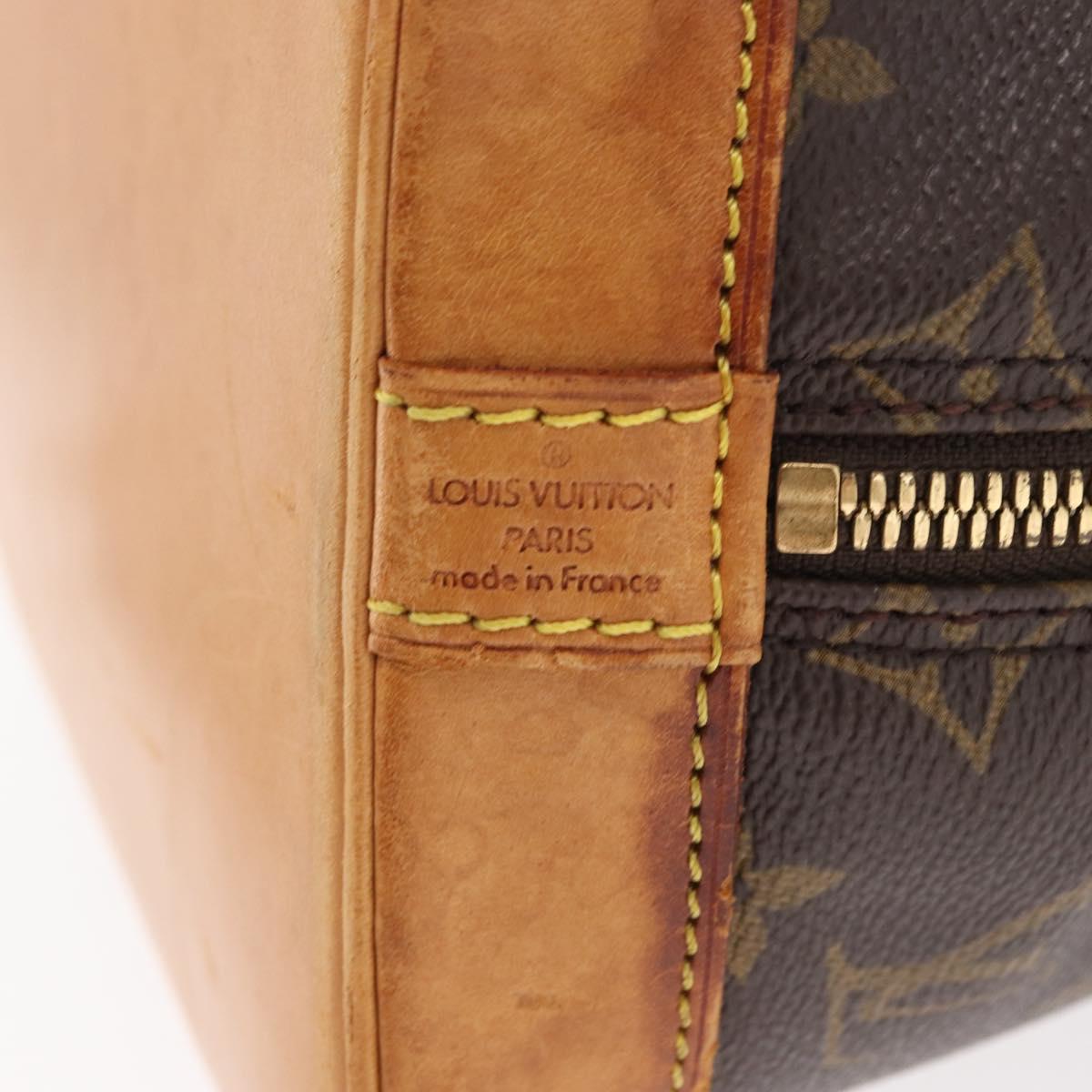 LOUIS VUITTON Monogram Alma Hand Bag M51130 LV Auth BA8524