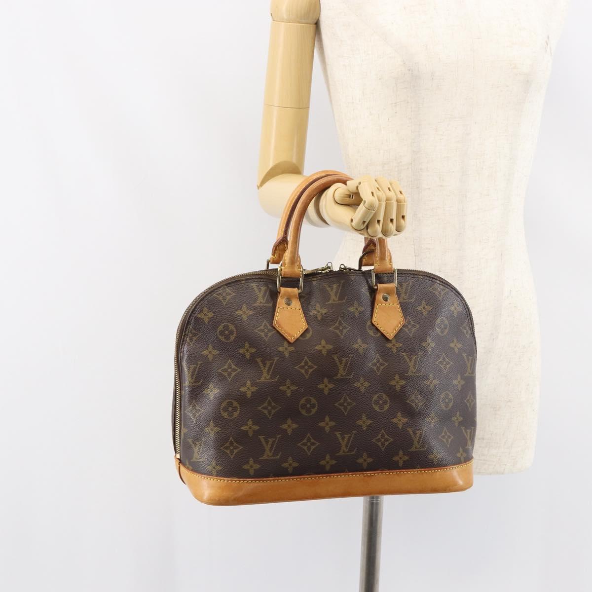 LOUIS VUITTON Monogram Alma Hand Bag M51130 LV Auth BA8525