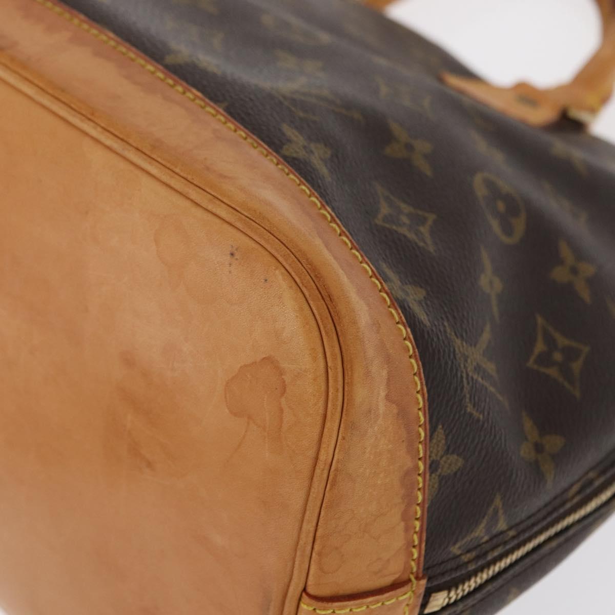 LOUIS VUITTON Monogram Alma Hand Bag M51130 LV Auth BA8526