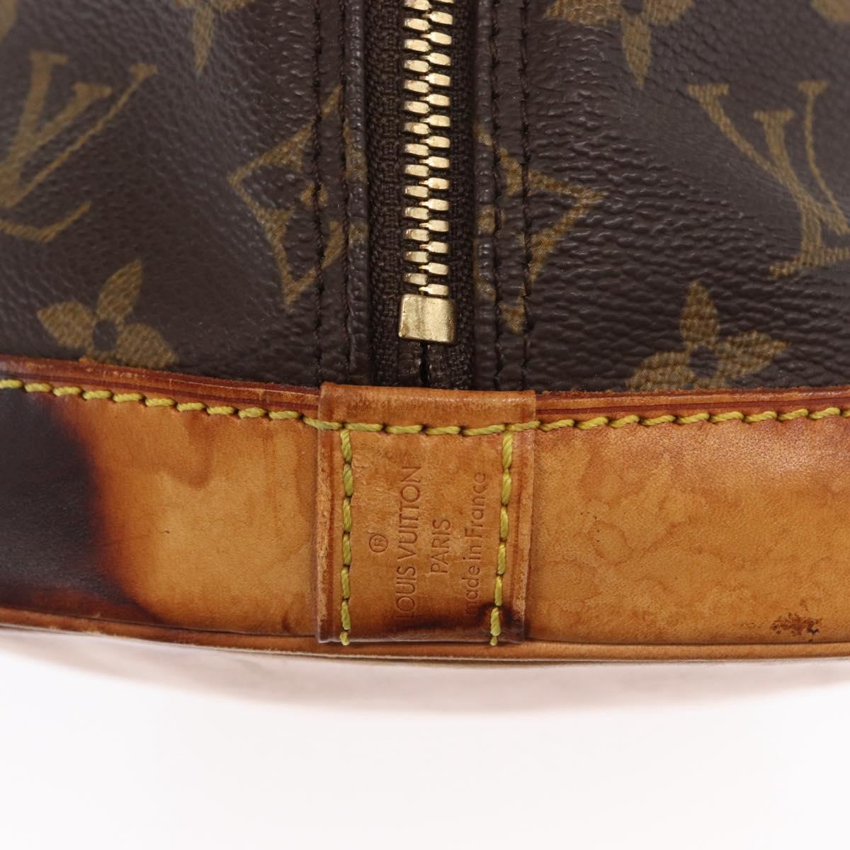 LOUIS VUITTON Monogram Alma Hand Bag M51130 LV Auth BA8526